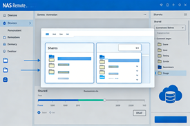 NAS远程访问示意图